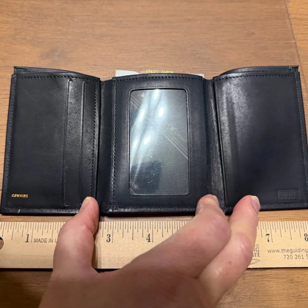 Ultra Thins Bifold / Trifold Cowhide Leather Wallet